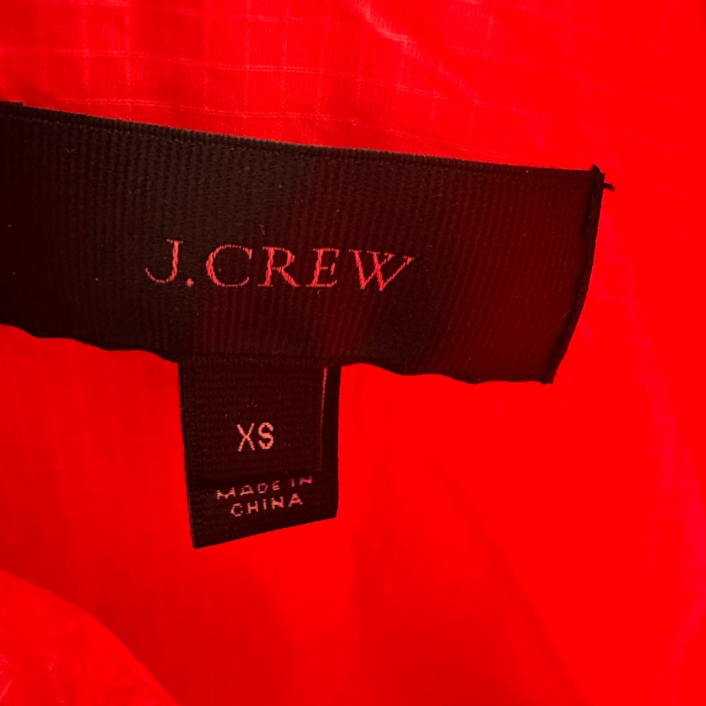 J. Crew Neon Orange Quilted Puffer Vest XS - Picture 3 of 7
